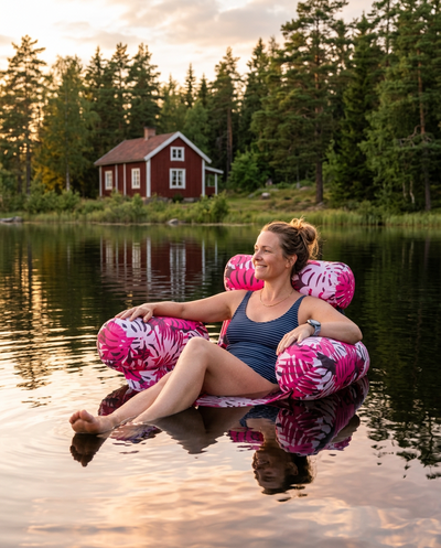 Ultralätt flytande loungestol med ryggstöd