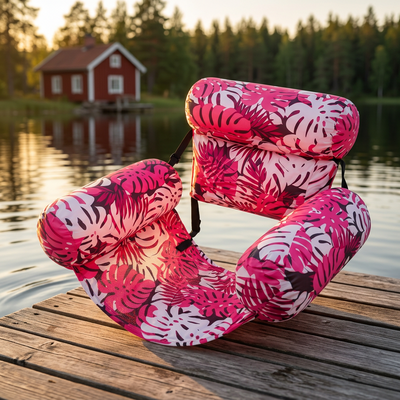 Ultralätt flytande loungestol med ryggstöd