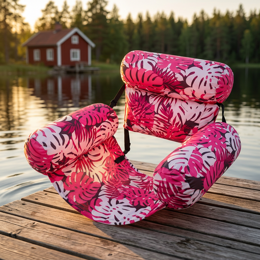 Ultralätt flytande loungestol med ryggstöd